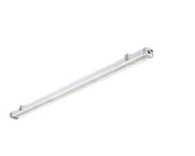 Pacific Industriarmatur WT475C 1800mm i hvid med indbygget LED, 6200 lumen og DALI-dæmpning.