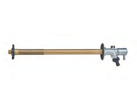 Bonomi Frozen udendørshane 3/4" med forkromet greb og messingrør, designet til vægtykkelser fra 150-415mm.
