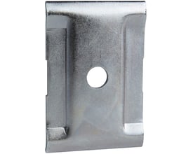 Centerophæng FZS i elforzinket stål, 40 mm højt og 60 mm bredt, med et centralt Ø8,5 mm monteringshul.