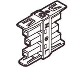 Lauritz Knudsen FUGA mellemstik til sammenkobling af stikkontakter, grå, 20A, 250V, IP20.