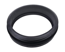 Lauridsen manchet SBR 200/226 x 50 mm til betonkonstruktion med Rib/Double sp. design i sort gummi.