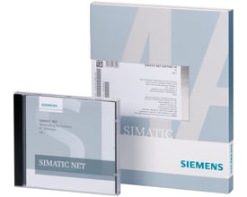 Siemens SIMATIC NET PB DP-5613 upgrade softwarepakke med CD og USB licensnøgle i original emballage, klar til installation.