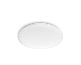 Philips Lighting Cl200 loftlampe i hvid med indbygget LED, 20W og 2700K, vist isoleret på hvid baggrund.