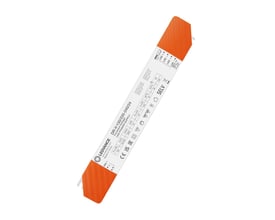 Nærbillede af Ledvance LED Driver Value 150W 24V mærket med tekniske specifikationer og CE-godkendelser.
