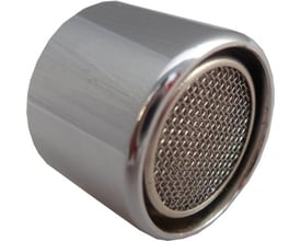 KK Sourcing luftblander M22X1 med cylindrisk form og fint gitter synligt i den runde åbning.