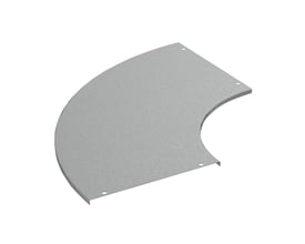 Schneider Electric låg til 90° indvendig bøjning, 400 mm bredde, el-forzinket overflade og forborede huller til montering.