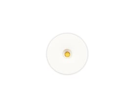 Scan Products Lia ISO LED downlight i mat hvid, 30mm diameter, med en varm hvid lyskilde set forfra.