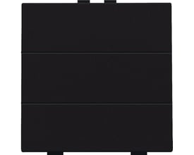 Niko 6-tryk i mørkebrun (NHC) med tre horisontale sektioner og en let tekstureret overflade, klar til montering.