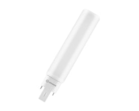 Hvidt Ledvance Dulux D/E LED-rør med G24q-3-sokkel, 10 W og lysfarve 865.