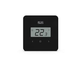 Sort Roth Touchline SL rumtermostat med digitalt display, der viser 22.3 grader og betjeningsknapper.