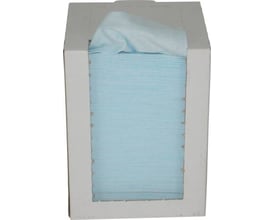 Linttex nonwoven klude i praktisk plug æske, lyseblå, 30x38 cm.