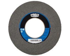 Tyrolit Vlies-afgratningsskive CW Dbw 152x25x25,4 7 C fine P, grå med blå mærkat og hvid tekst.