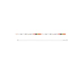 Hvidt LEDVANCE LED-rør T8 Performance connected med emballage, 15 W og 1200 mm længde.