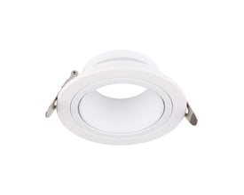 V-TAC Pro hvid spotlight fitting med GU10 fatning, IP20 klassificeret og fremstillet af jern og polycarbonat.