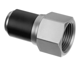 Georg Fischer ELGEF Plus overgangsmuffe i PE100 og messing med 32 mm tilslutning og 1" gevind.