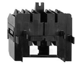 Schneider Electric XEDS3111 kontaktelement, 2-polet, sort plastkonstruktion med synlige clips og monteringspunkter.