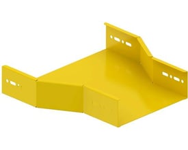 Schneider Electric reduktionsstykke 60x300-200mm FZS i gul RAL1023, designet til kabelbakker og ventilation.