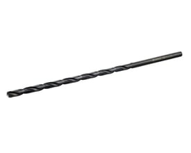 Ironside B521 ekstra langt HSS-spiralbor, 10,0 x 250 mm, vist i sort med spiralformet bor og cylindrisk skaft.
