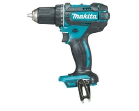 Makita DDF482Z 18 V bore- og skruemaskine uden batteri og lader, vist fra siden i turkis og sort.