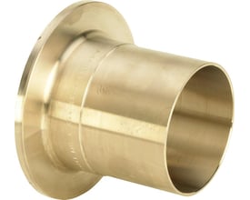 Viega Seapress krave i messingfarvet CuNi10Fe1,6Mn materiale til 76,1 mm rør, ideel til havvand.