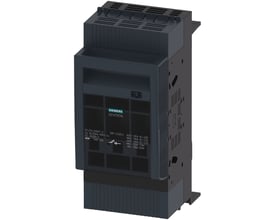 Siemens Sentron 3-polet sikringsafbryder NH000, 160A med mærketype 32/70mm boksterminal og 60mm busbarsystem.
