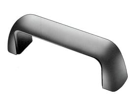 Gamm MT bøjlegreb i matsort, lavet af glasfiberforstærket thermoplast med indvendig gevind til 6mm.