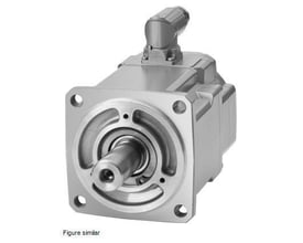 Siemens Simotics S-1FK2 CT servomotor med en cylindrisk aksel D19x40 mm og monteringsflange.