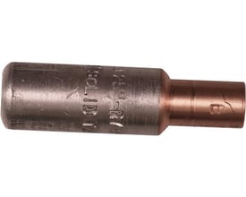 Elpress Al/Cu-samlemuffe AKS25-16 med en kobberende og en aluminiumsdel tydeligt markeret.