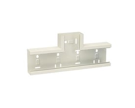 Schneider Electric T-stykke WGX-S i hvid RAL9010/60, med dimensioner 110x52 mm, vist forfra.