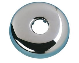 Unico vægroset i poleret messing til 1/2" gevind, ø76mm diameter og 14mm højde, med en indvendig åbning på 20,5mm.