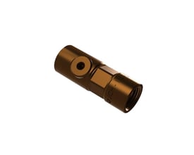 Nærbillede af JCH 1 1/2" rødgods kontraventil, type 2280, med tydelig gravering af mærke og dimension.