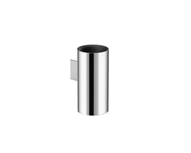 Laufen Niara tandkrus til vægmontering med blank, forkromet overflade og cylindrisk form.