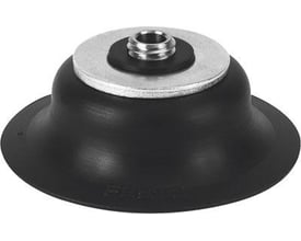 Festo vakuumsuger ESS-60-SN med 60mm sugekopdiameter og metalgevind på hvid baggrund.