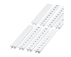 Schneider Electric mærker 11-20 med nummerering fra 1 til 20 samt en "SPECIAL" mærkningsstrimmel.