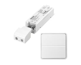 Lauritz Knudsen 35W/24V LED driver og trådløst tryk til Fuga, klar til brug pakkeløsning.