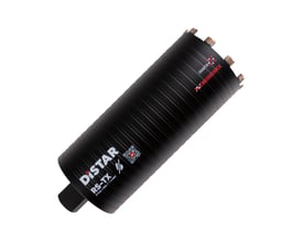 Distar diamantkernebor Ø142mm RS-TX med riller for effektiv støvfjernelse og køling til tørboring.