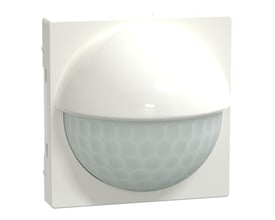 Lauritz Knudsen Merten PIR ARGUS 180 bevægelsessensor modul i polarhvid plast med frontal og lateral detekteringsflade.
