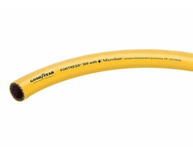 Goodyear Fortress 300 spuleslange i gul, med Microban antimicrobial protection og 19,1mm indvendig diameter.