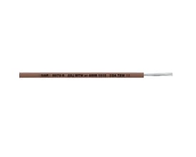 Lapp Multi-Standard SC 2.1 1X35 BU kabel med brun isolering og synlige kobberledere, mærket HAR, H07V-K, UL MTW, AWM 1015, CSA TEW og CE.
