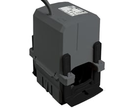 Schneider Electric SplitCore CT HP strømtrafo 1000A/5A i grå og sort plast med kabel, egnet til nem måling.