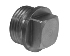 Forkromet messingprop med 3/4" gevind og en nøglevidde på 21 mm til rørinstallationer.