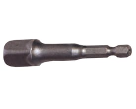 Tecos top holder i metal, 65 mm lang med 1/2" firkant til montering af toppe på hvid baggrund.