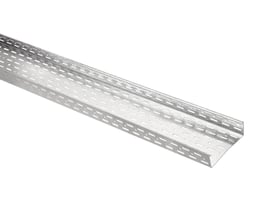 Wibe kabelbakke KB184 perf med perforeringer, 60x200x1,5 mm og 3 meters længde, lavet af galvaniseret stål.