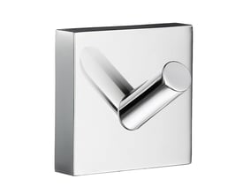 Smedbo House håndklædekrog i poleret krom messing med et firkantet design og en dybde på 35 mm.