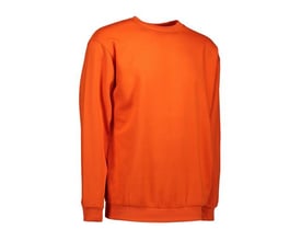 ID Identity GAME sweatshirt i str. XL i orange med rund hals og lange ærmer, fremstillet i blødt materiale.