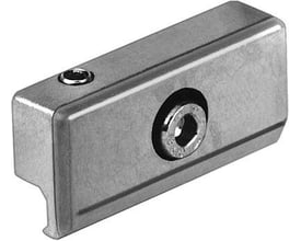 Festo monteringskit SMB-1 i metal med to synlige unbrakoskruer for nem og sikker installation.