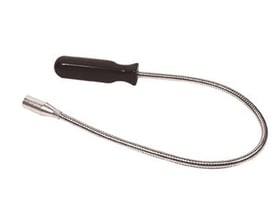 Eclipse fleksibel magnetisk opsamler med sort håndtag og 13mm magnetisk ende, 520mm lang og 1,8kg kapacitet.