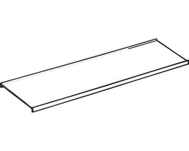 Legrand GLO-4 låg til kabelstige, 600 mm bredt, lavet af galvaniseret stål til indendørs brug.