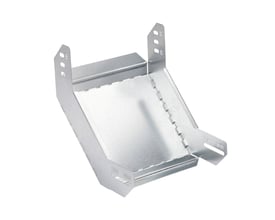 Schneider Electric 90° indvendig bøjning, flad, 60x200x1 mm, FZS i galvaniseret stål med monteringshuller.