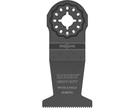 Ironside HD-savklinge på 44 mm til multicutter med Starlock-optag, bred klinge og fintandet skærekant.